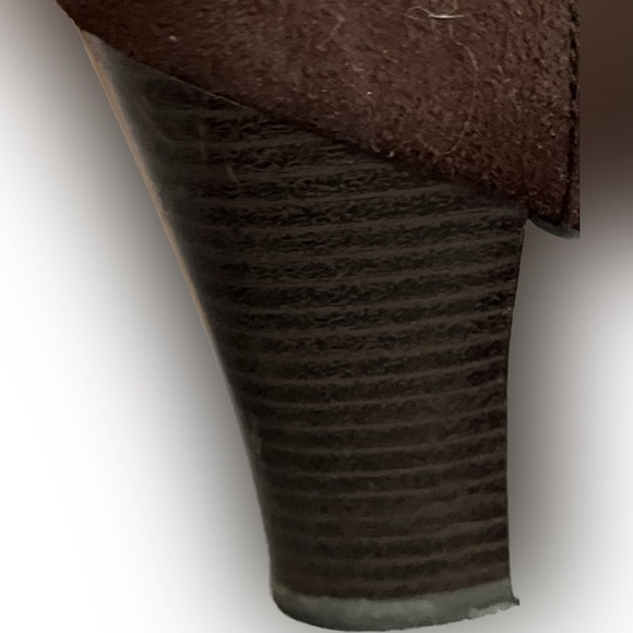 Vintage Ellemeno size 8 brown suede dress boots. Early 1990’s. Embroidered. EUC. - Picture 11 of 16